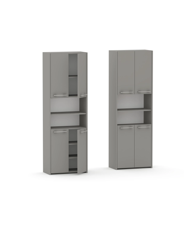 Słupek łazienkowy LUNA 4D szary 56 lub 76 cm